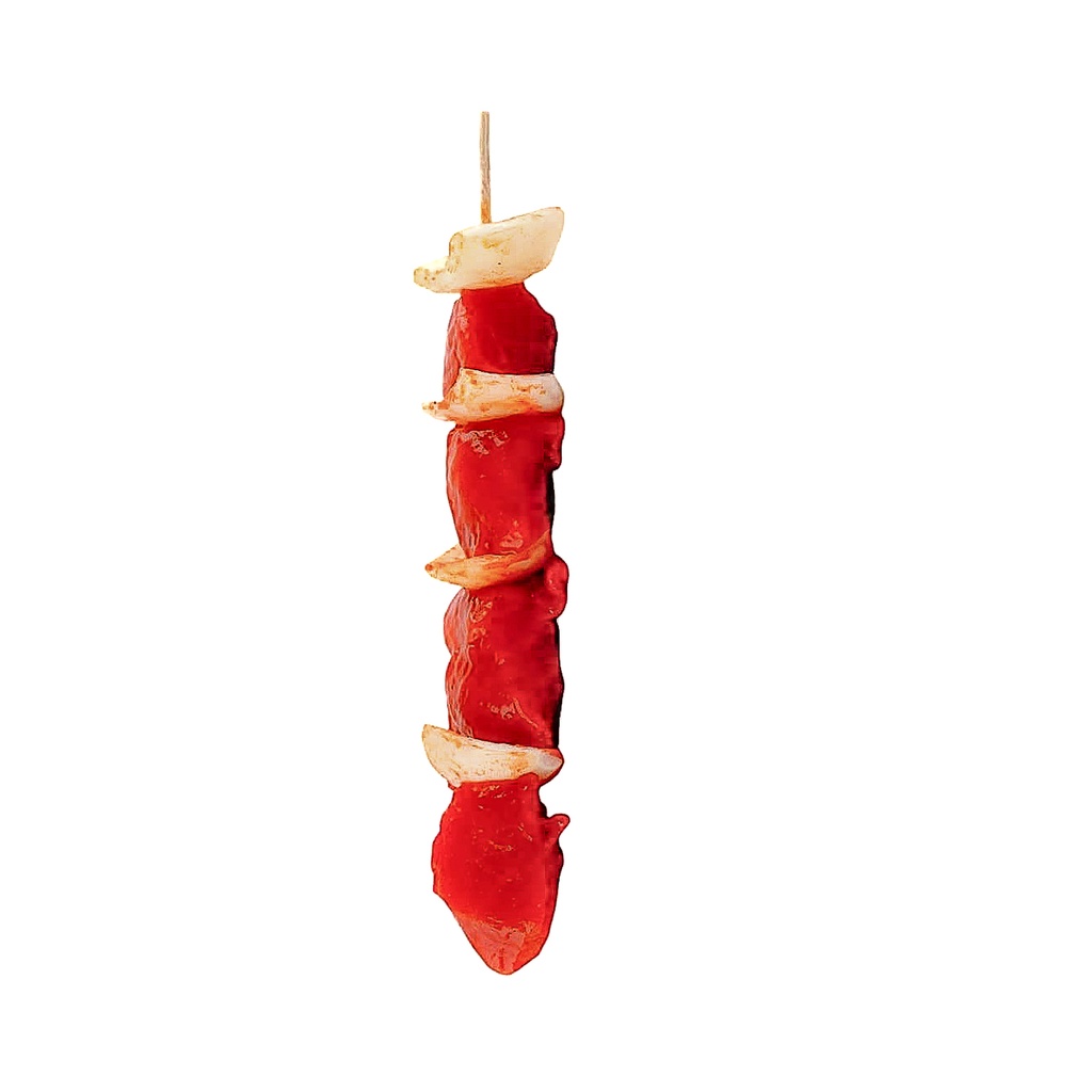 Saté Porc Super Frais 6 x 150g (5 pcs par brochette) Bosteels Par Barquette