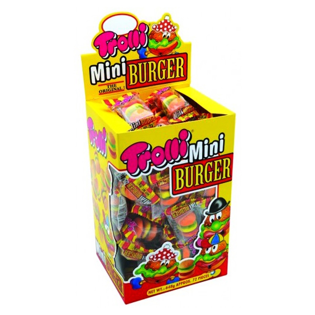 Mini Burger Trolli 80 x 10 gr