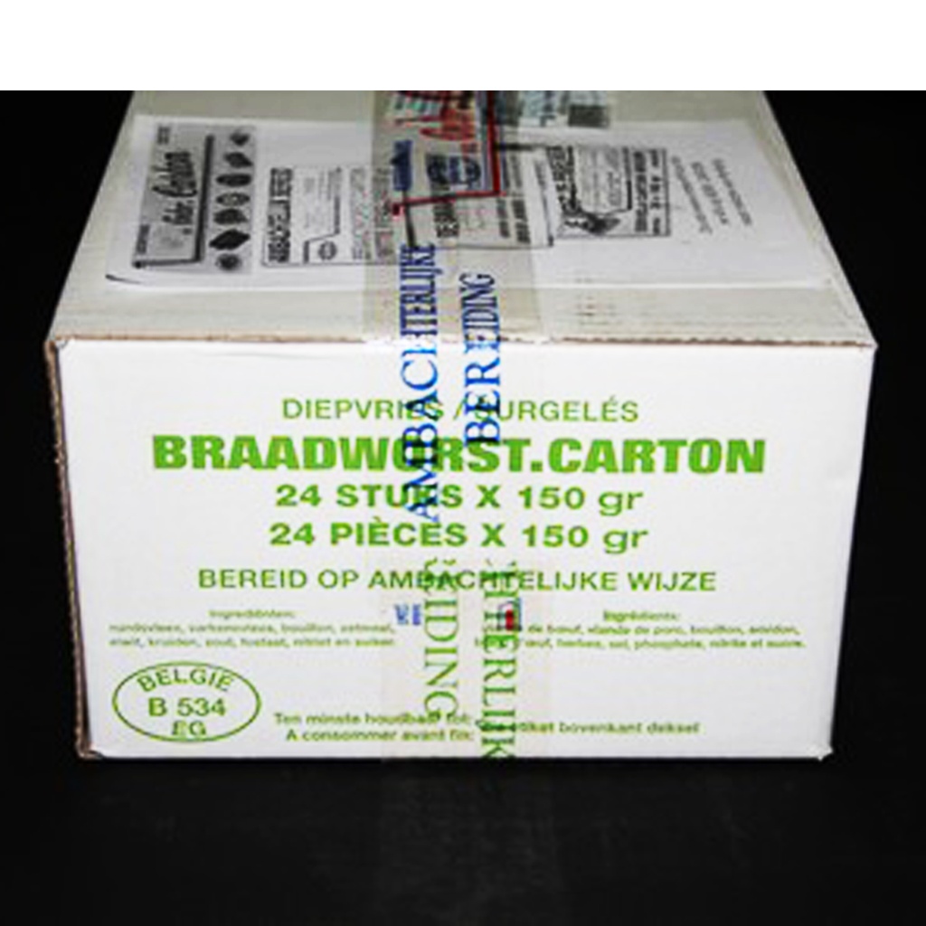 Braadworsten Vepeli 40 x 150 gr