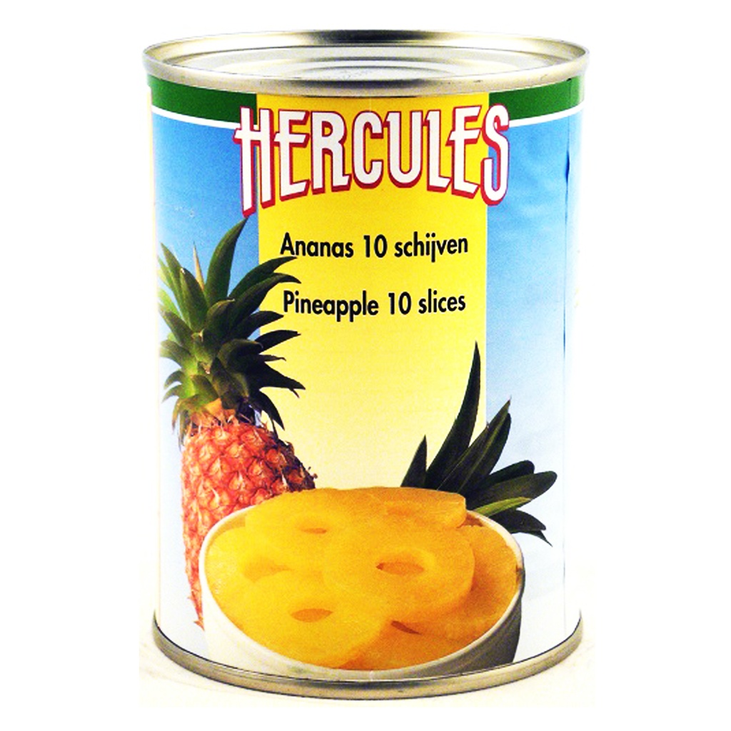 Ananas 10 Schijven 570gr Blik Hercules