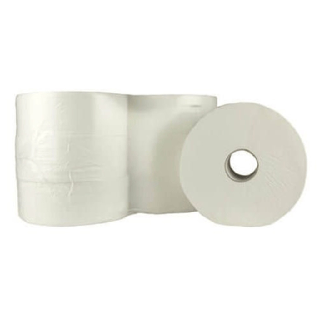Rollen Jumbo Toilet Papier 2laags Wit 6x350m