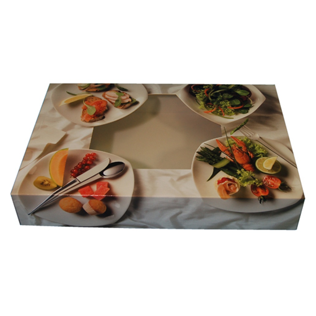 Cateringdoos 46.4 X 31.3 X 8 cm Quattro Bianco 10 st