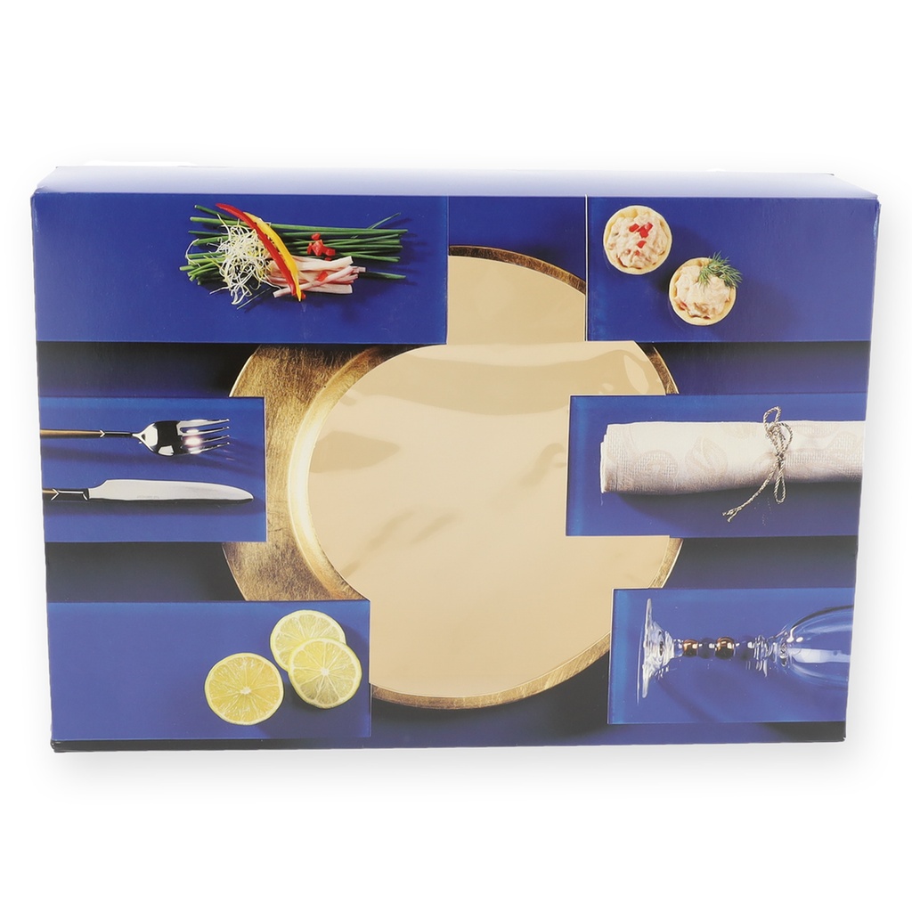 Cateringdoos 35.7 X 24.7 X 8 cm Blauw 10 st