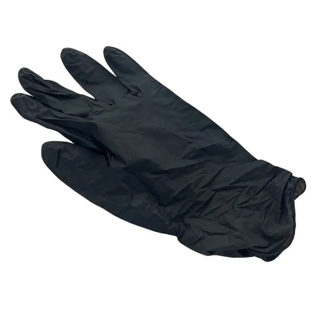 Handschoen Nitrile Zwart Poedervrij Medium 100 st