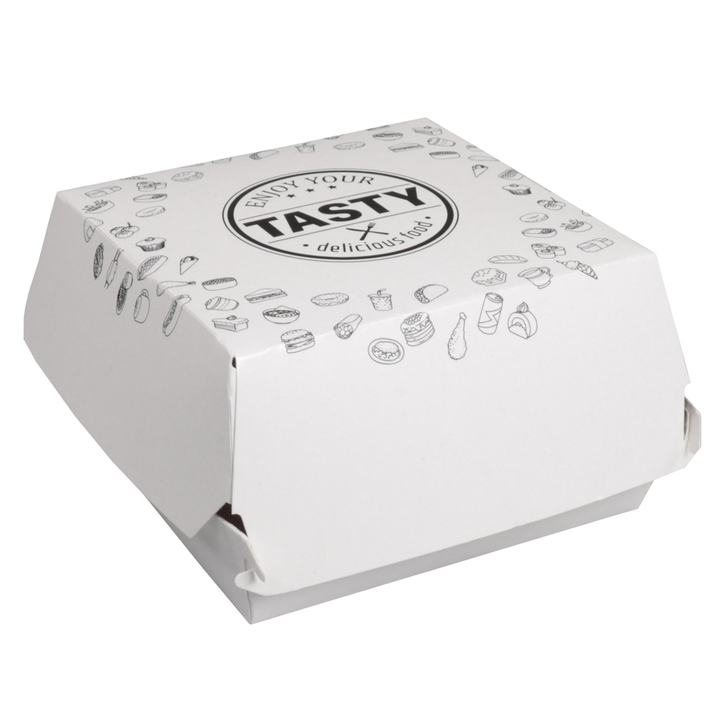Tasty Hamburgerbox Karton 115x115x70mm 300st