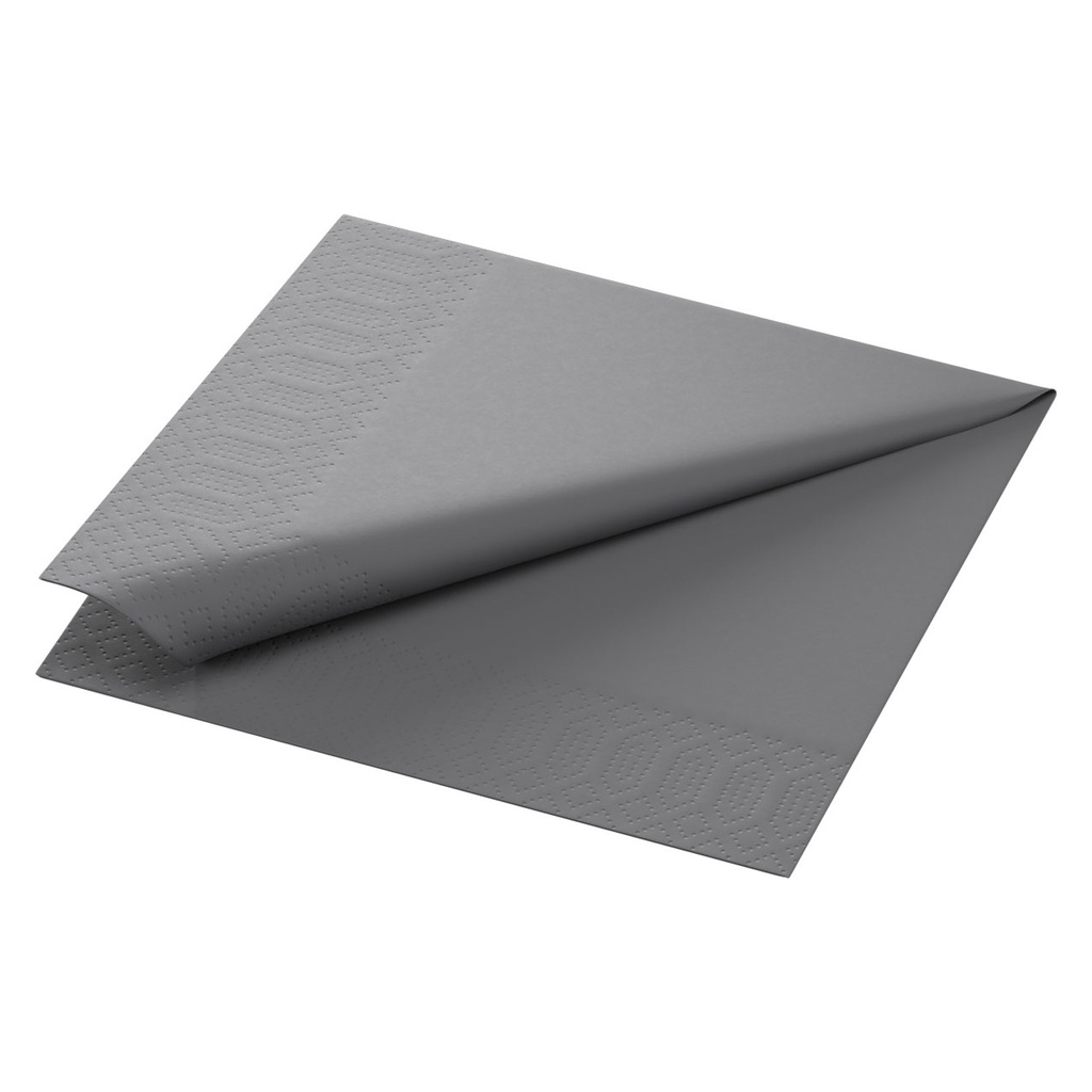 Servetten 33 x 33 cm 2-laags Tissue Grijs Duni 125 st
