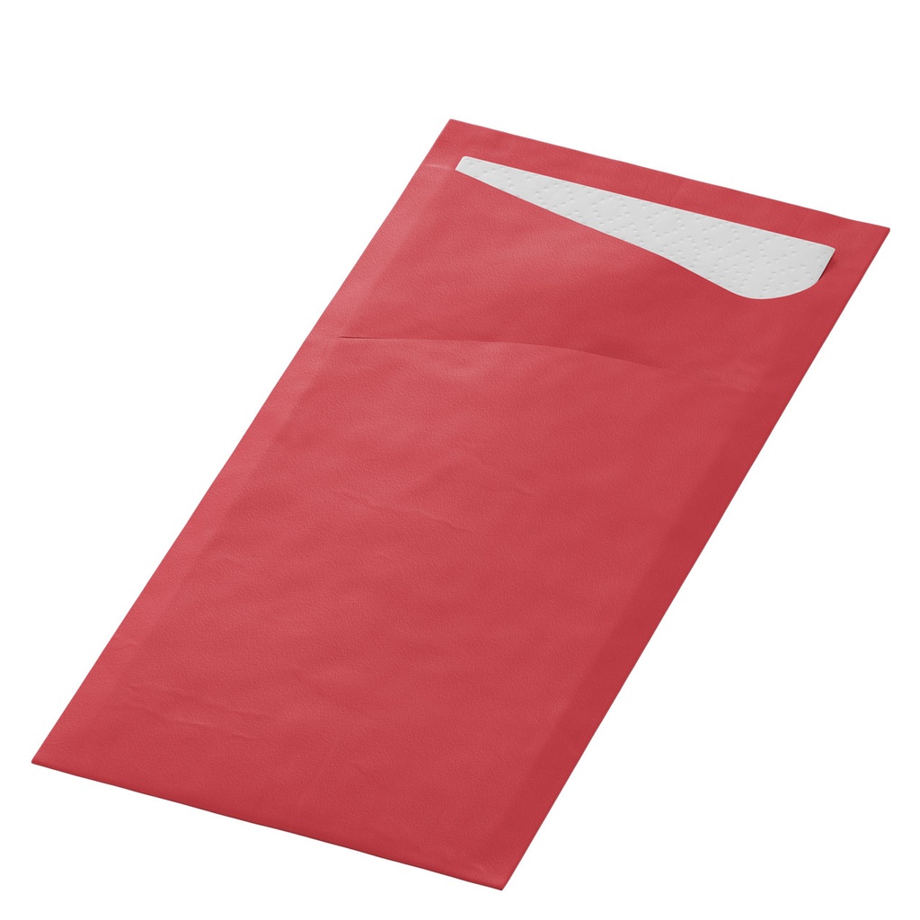 Sacchetto Met Servet 2 Laags Bordeaux 190x85  Duni 100st 