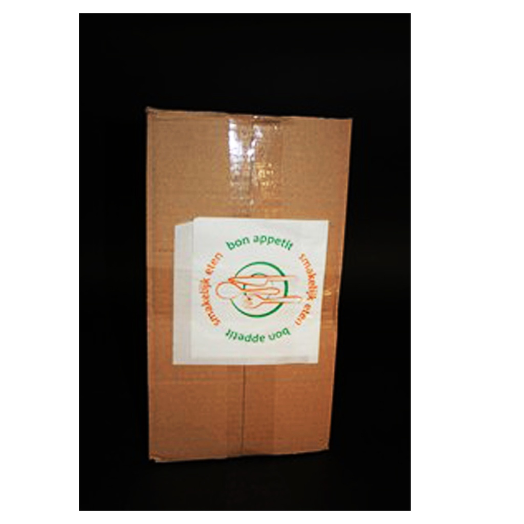 Hamburgerzakjes 16x16 Oranje Opdruk 2x500st