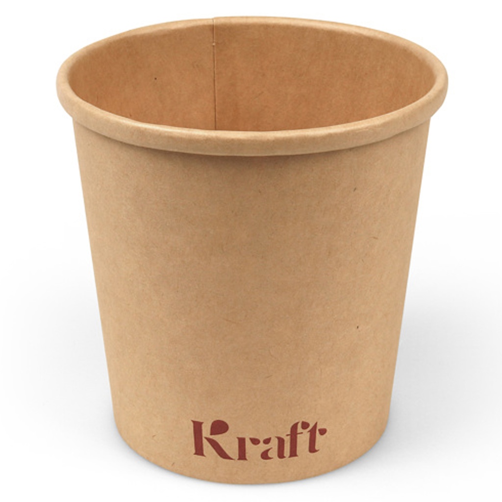 Soepbeker 470 Ml Karton Bruin Kraft 25 St