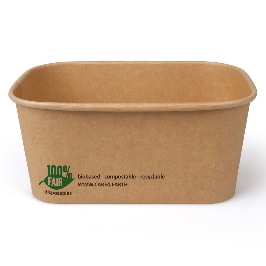 Spaghetti Schalen Eco Kraft 1000ml 100% Fair 25st