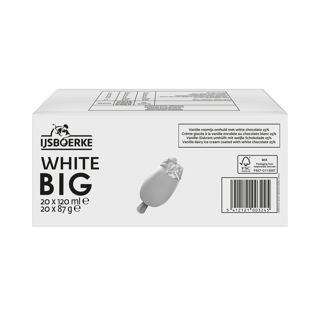 Big White Ijsboerke 20 x 120 ml