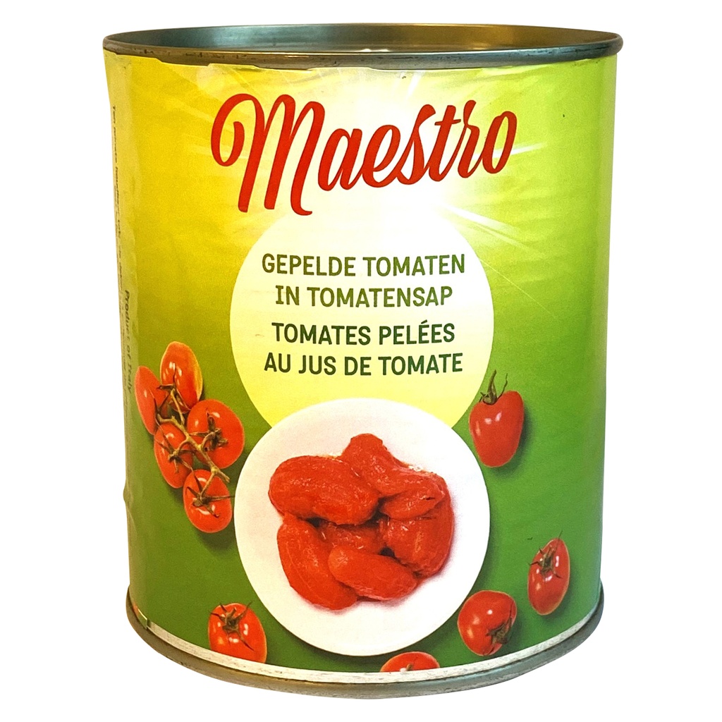 Gepelde Tomaten Maestro Blik 1 kg  
