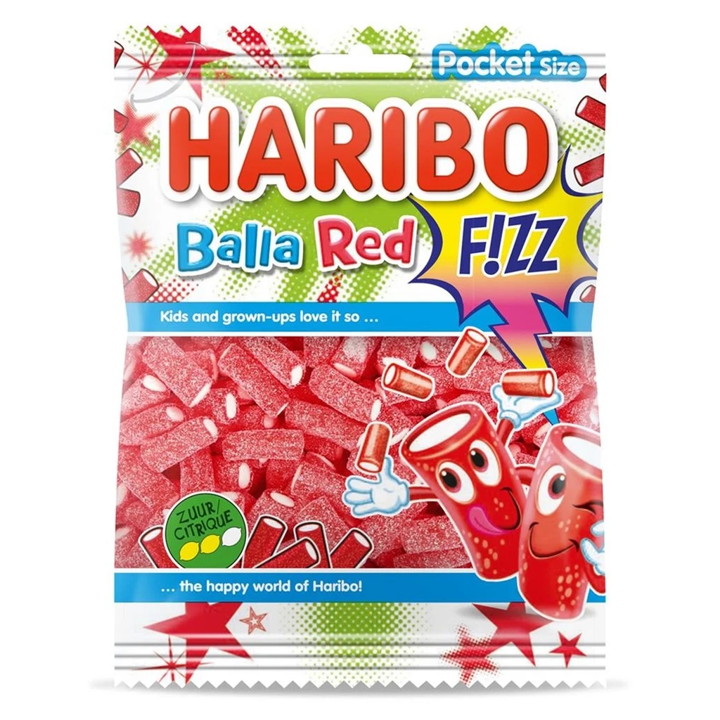Balla Red Fizz Haribo 28 x 70 gr 