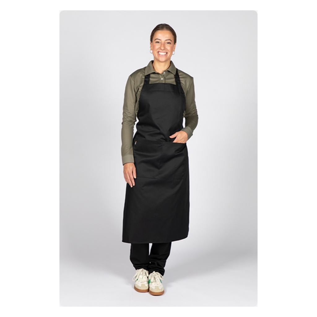 Cheffix Schort Vita Twill Zwart 75x100cm
