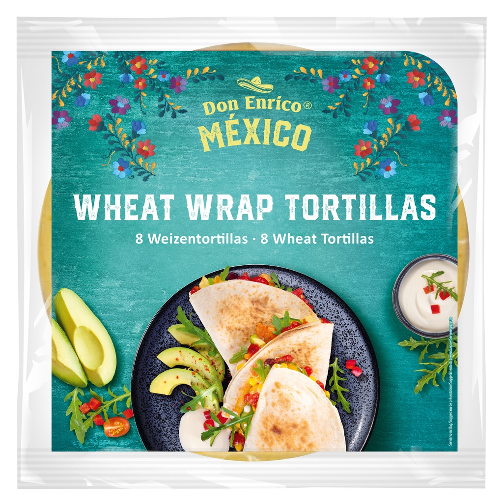 WRAP TORTILLAS MAIS 8ST 320G DON ENRICO