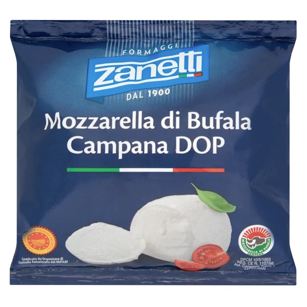 MOZZARELLA BUFFELMELK 8X125GR ZANETTI