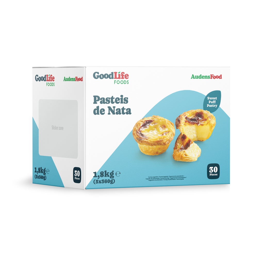 Pasteis de Nata Goodlife 30 x 60 gr