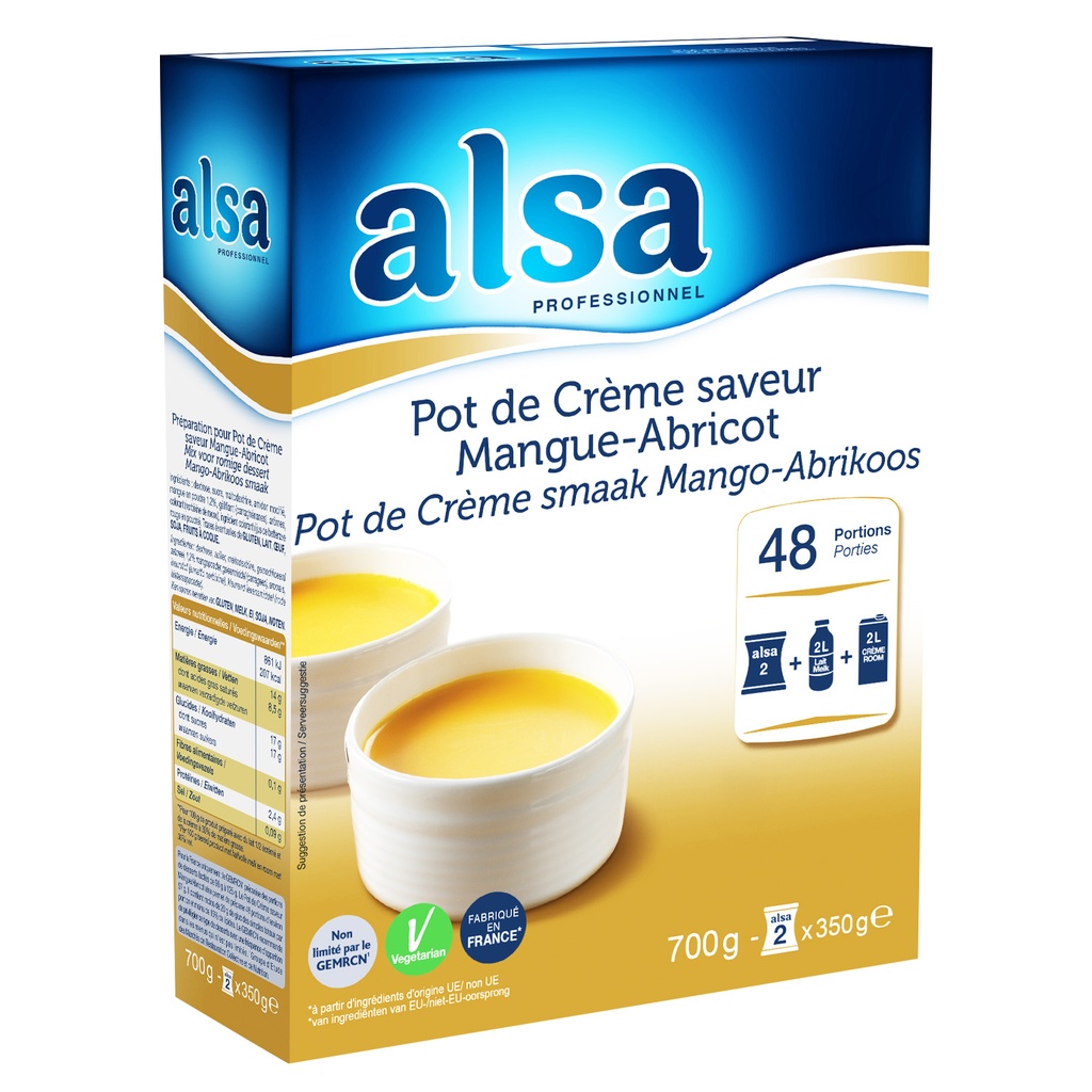 Pot de Crème Mango Abrikoos ALSA Dr. Oetker 700 gr
