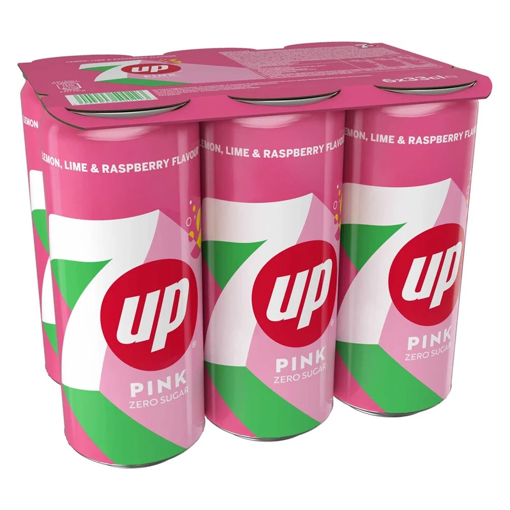 Seven Up Pink Zero Canette 24 x 33 cl