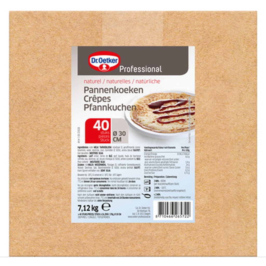 Crêpes 30 cm Dr. Oetker 40 x 178 gr