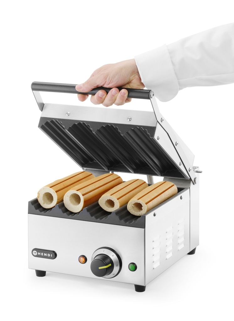 263594 Contactgrill Voor Hotdogs en Wraps 230 V 1800 W Hendi
