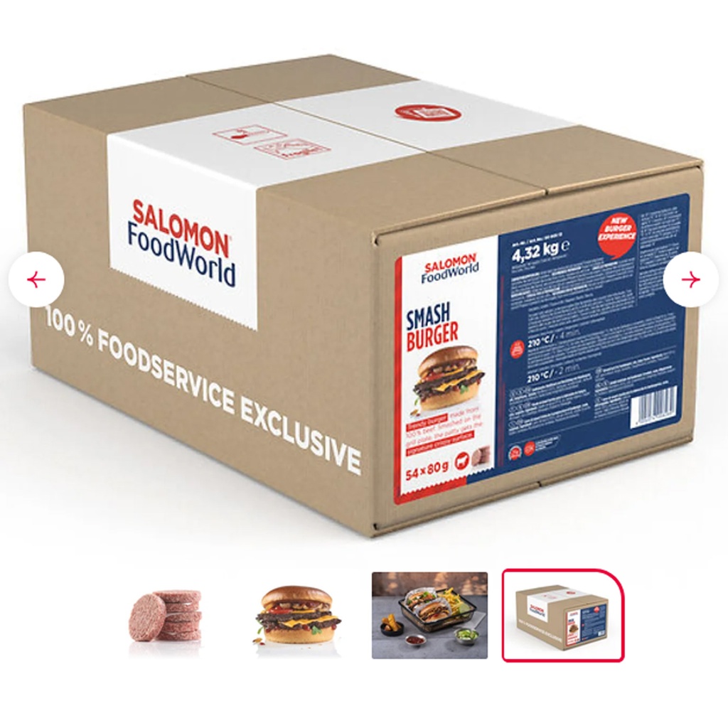 Smashburger Halal Salomon 54 x 80 gr