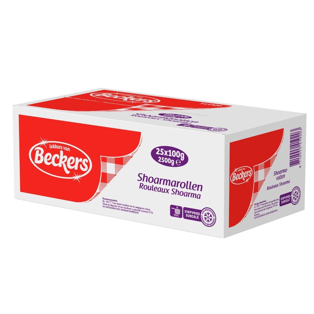Rouleau de Shoarma Beckers 25 x 100gr