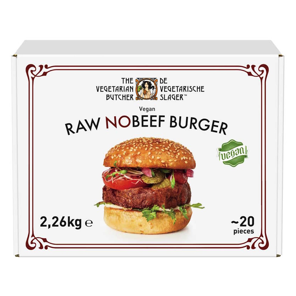 Raw No Beef Burger The Vegetarian Butcher 2,26 kg