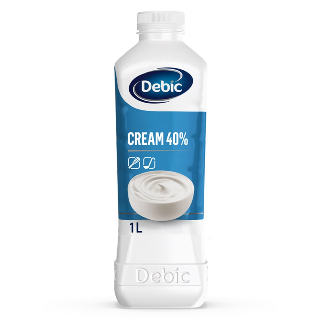 (Slag)Room Ongesuikerd 40%  Debic 1 L