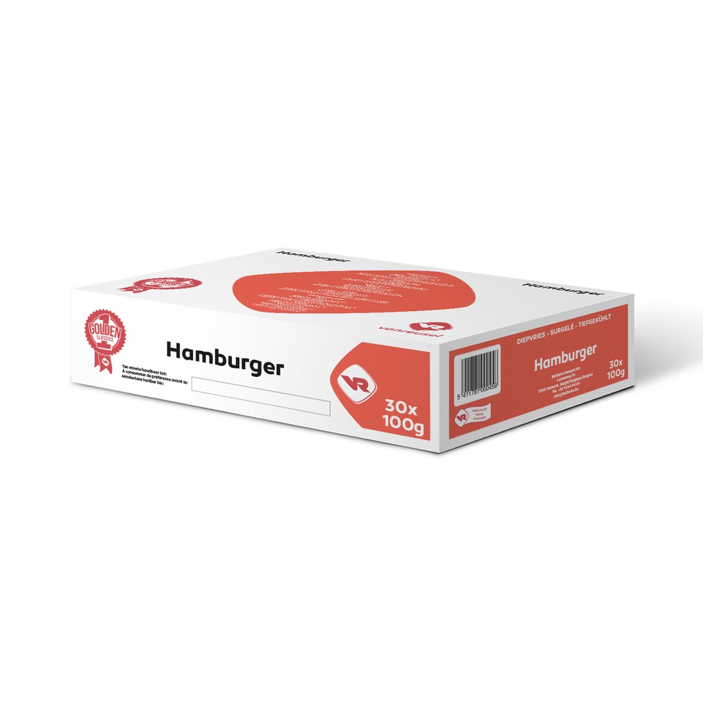 Hamburger Vanreusel 30 x 100 gr