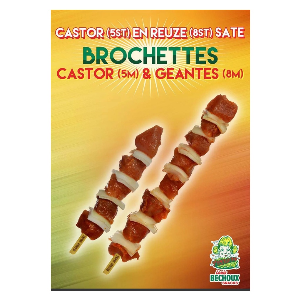Runds Brochette + Ajuin Bechoux 25 x 120 gr