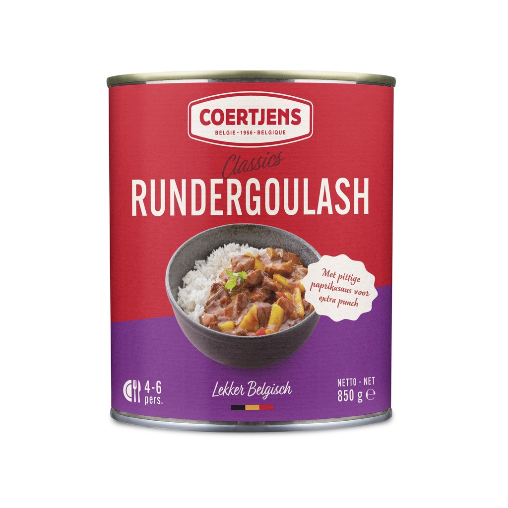 GOULASH DE BOEUF 850GR CONSERVE COERTJENS
