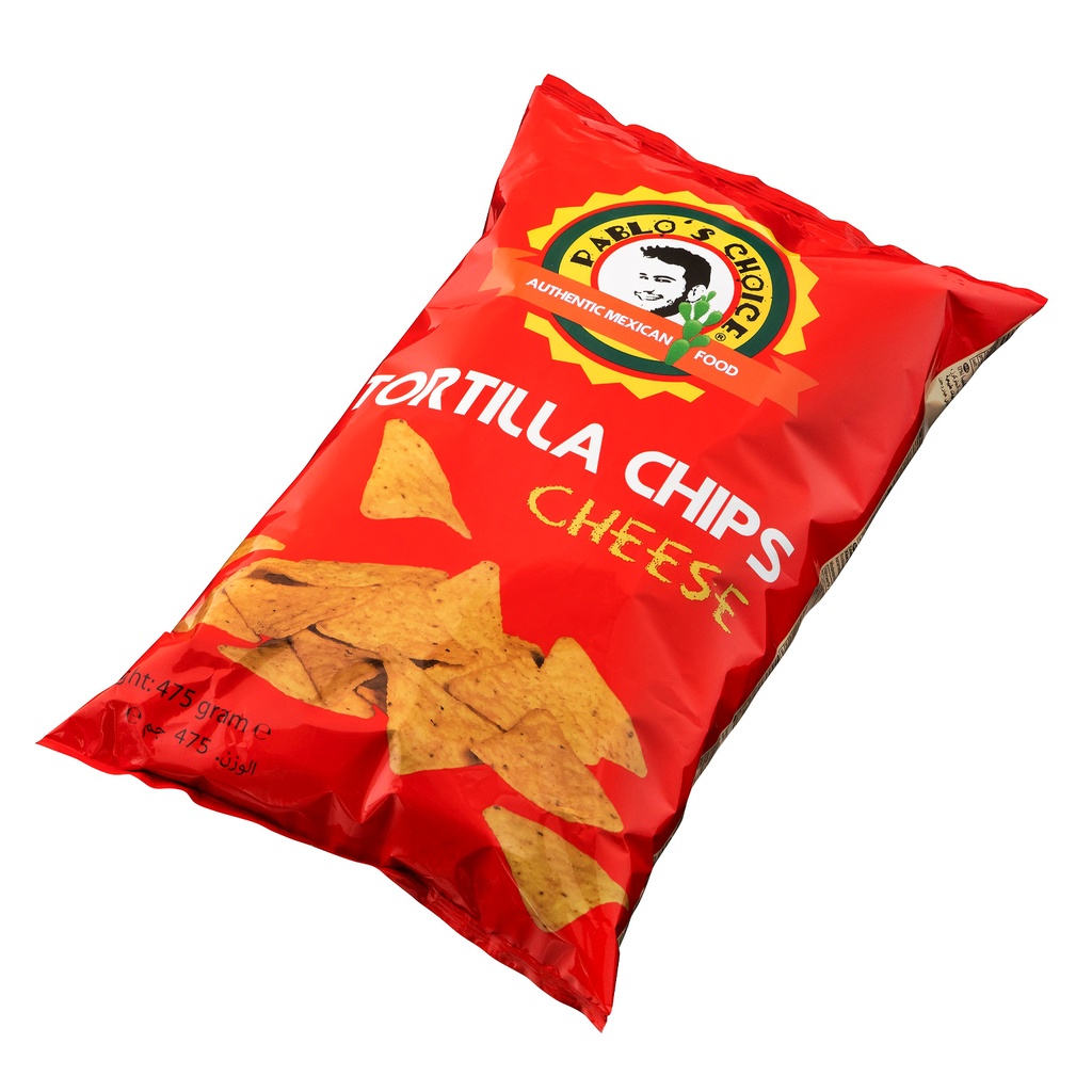 TORTILLA CHIPS CHEESE/ PABLO'S CHOICE 475GR L.A. STREETFOOD