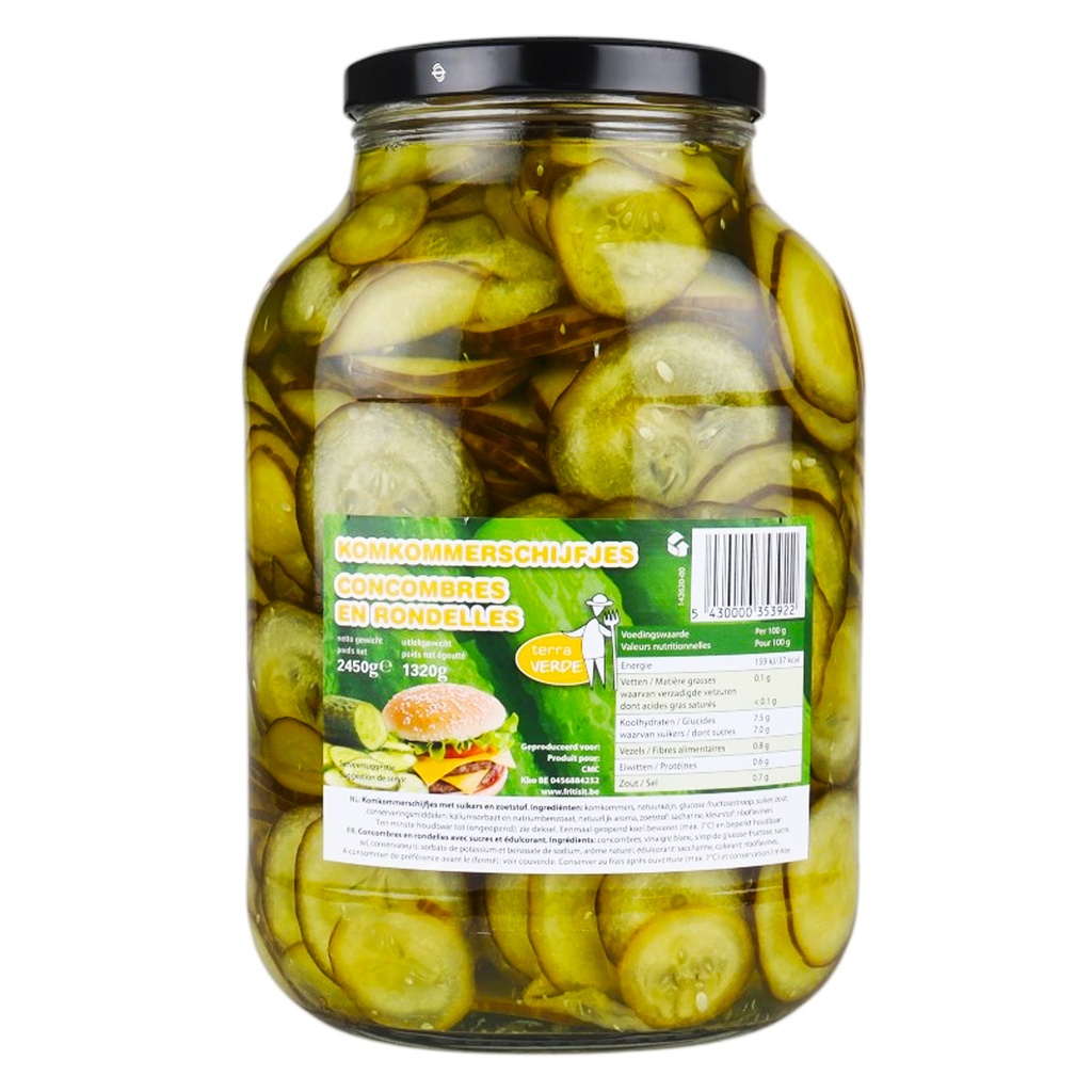 Salade De Concombres Terra Verde Verre 2,45 kg