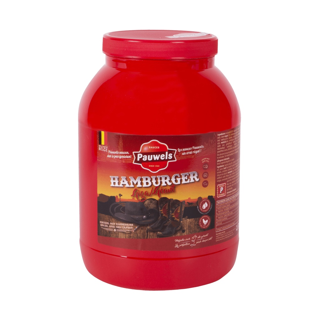 Hamburger Saus Giga Pauwels Pet 3 L