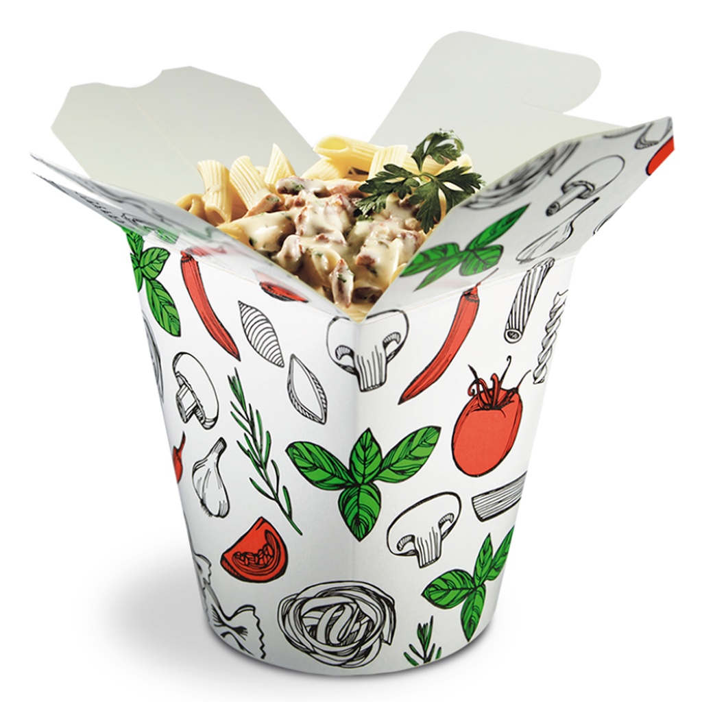 Pasta Beker Small F17 460 ml Smiling Cook 50 st