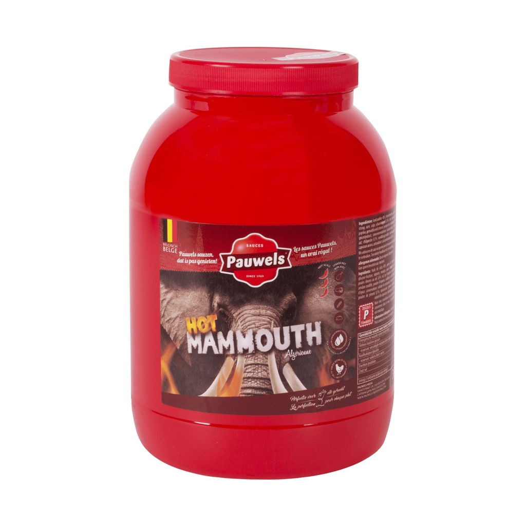 Mammouth Hot (Algérienne) Saus Pauwels 3 L