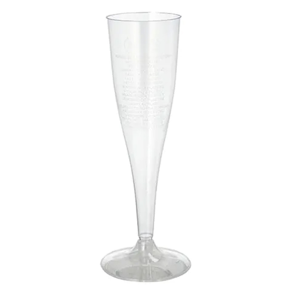 Plastiek Champagne Glas Voet 150 cl 10 st