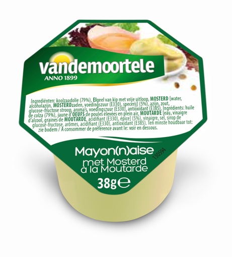 [1803] Mosterd Porties Vandemoortele 120 x 20 ml
