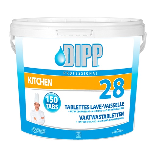 [3837] Afwastabletten Dipp (28) Emmer 150 st