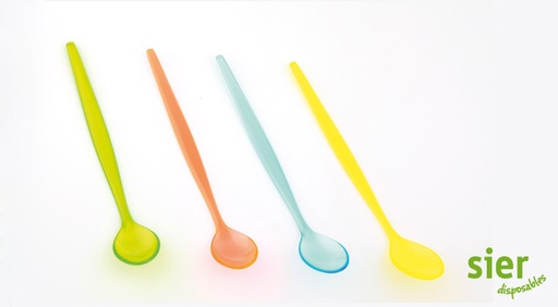 [6331] Sorbetlepel Assorti  210 mm Sier 100 st