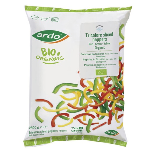 [3615] Paprika Lamelle Rouge/Vert/Jaune Ardo 2,5 kg