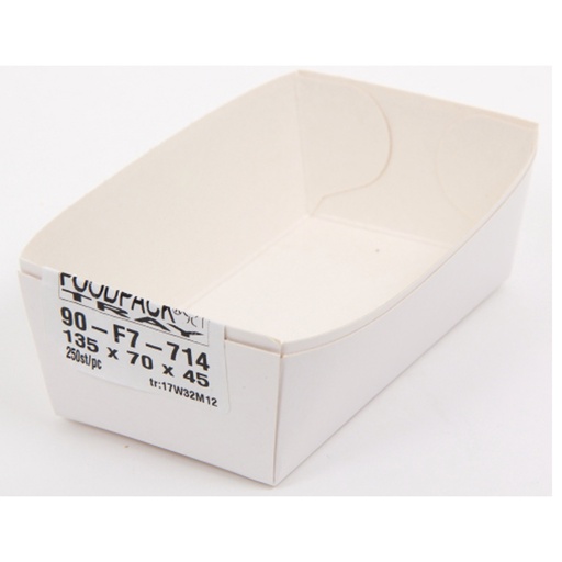 [2368] Kartonnen (Friet) Bakje 714 - Nr B 90  (135x70x45) 250 st