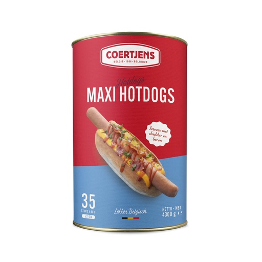 [1376] MAXI HOT-DOG 35X80GR CONSERVE COERTJENS
