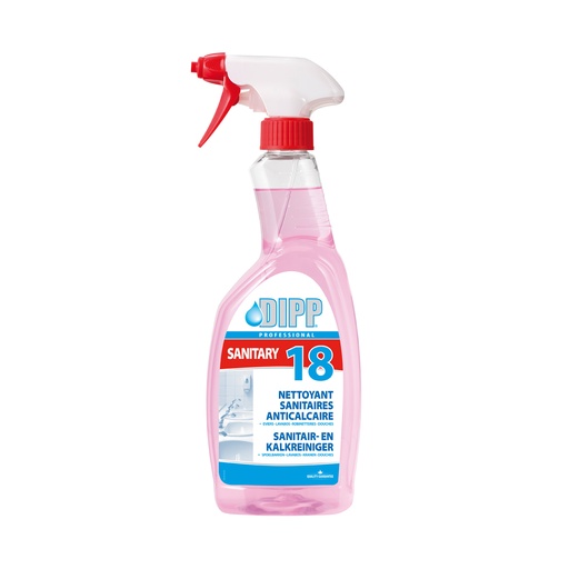 [3826] Sanitair- en kalkreiniger Dipp (18) Spray 750 ml