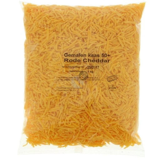 [16296] Cheddar Rouge Rapé 4 mm - 1 kg