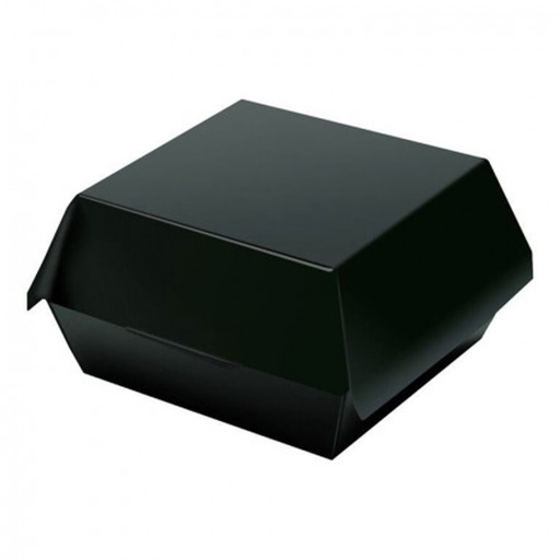 [11313] Hamburgerbox Karton Zwart (12x12x8) 100 st