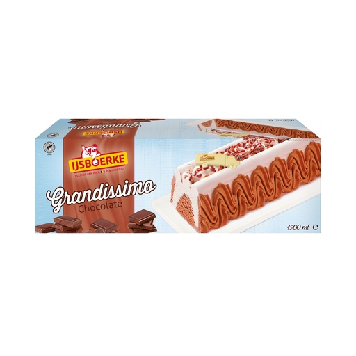 [13654] Grandissimo Vanille/Chocolade Ijsboerke 1500ml