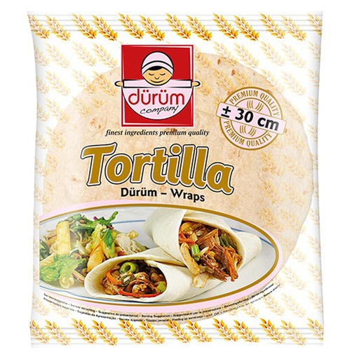 [2062] Tortillas Durum 30 cm Durum Compagnie 18 st