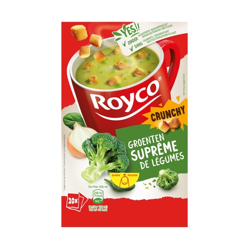 [6124] Royco Minute Soupe Legumes Supreme Crunchy 20 pcs